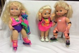 2 Tyco Roller Skating Dolls, 1 Vintage Doll