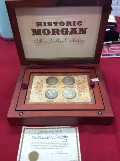 Historic Morgan Silver Dollar Collection (Wood Box)