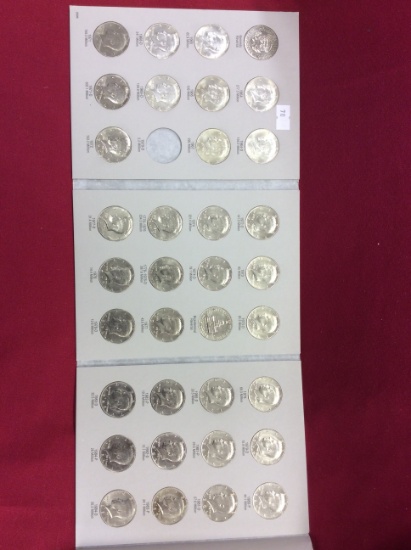 1964-1986 Kennedy Half Dollar Set, Very Nice, 7 Silver, Mostly UNC/B.U. 35