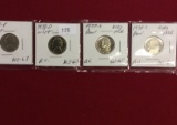 4 Jefferson Nickels Ms-63/65, GV, 78-P, 78-D, 72-S, 78-S