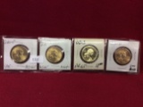 4 Sacagawea Dollars, Mint/B.U. 2000-P+D, 00-S, 01-D