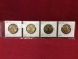 4 Sacagawea Dollars, Mint/B.U. 00-P, 00D, 01-P, 01-D