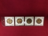 4 Sacagawea Dollars, Mint/B.U. 10-P+D, 11-P+D
