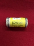 Bank Roll, UNC. Sacagawea 25 2000-P Dollars-Us-Mint