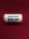 Bank Roll, UNC. Lincoln, 25 Dollars
