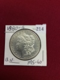 1880-S Morgan Silver Dollar, MS-60