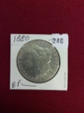 1880-P Morgan Silver Dollar, E.F.
