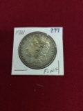 1921 Morgan Silver Dollar , Fine