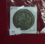 2899 O-Morgan Silver Dollar, Fine