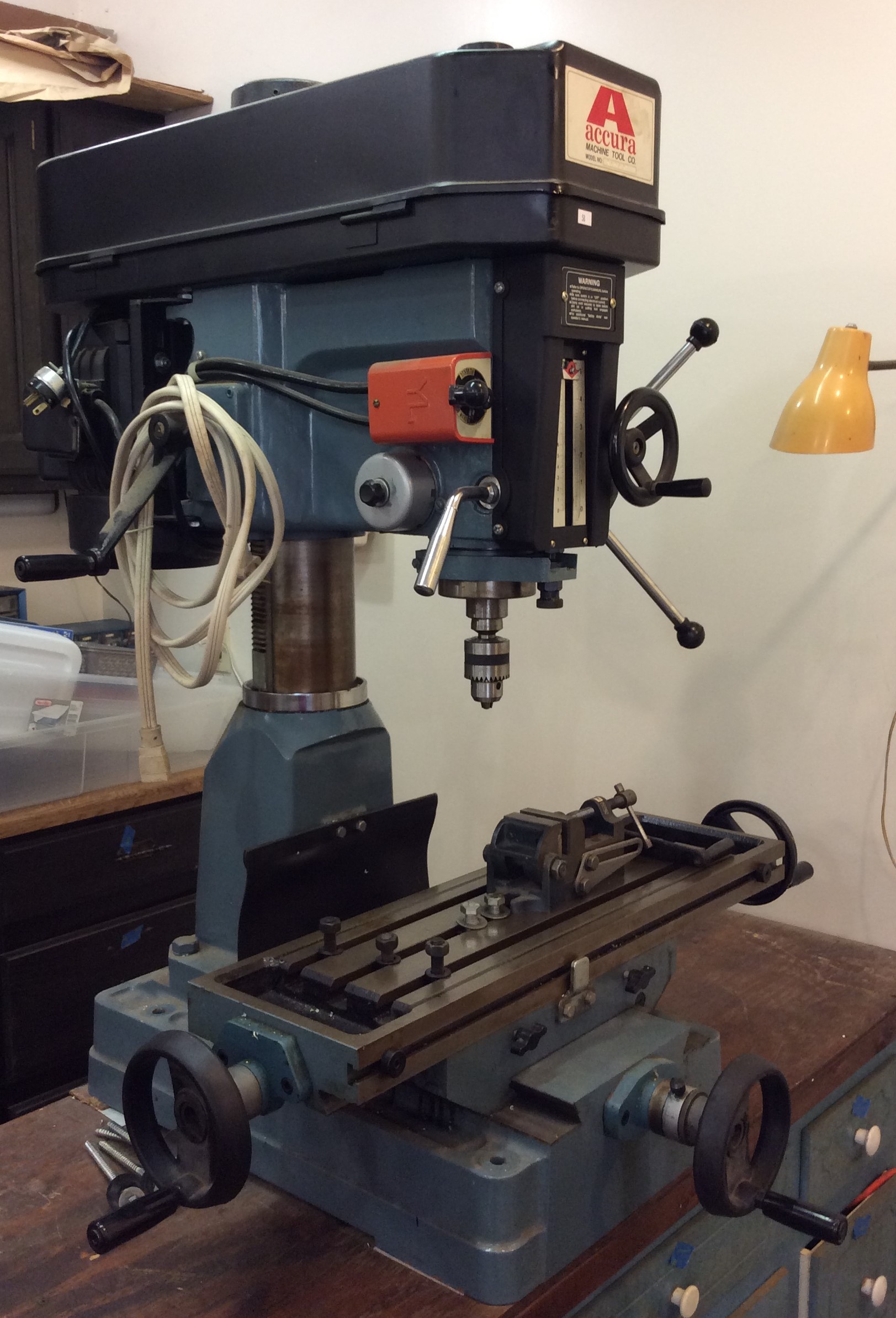 Accura Bench Mill Drill No Power Feed Model No Md 30 230 Volts