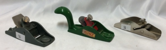 3 Mini Block Planes including Kunz 100