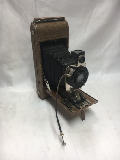 Ansco Royal Vintage Camera with Brown Case