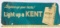 Kent Cigarettes Double-sided Advertising Sign