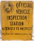 Vehicle Inspection Station Double-sided Sign