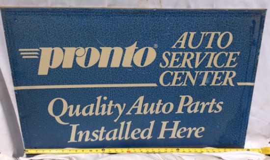Pronto Auto Service Center Advertising Sign
