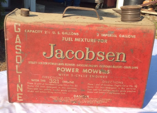 Jacobsen 2.5 Gallon Gasoline Can