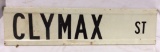 Clymax St. Sign