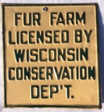 Wisconsin Conservation Dep't. Sign