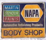 NAPA Body Shop Advertising Sign