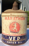 Marathon V.E.P Motor Oil Can