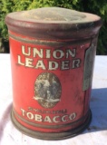 Union Leader Smoking Tobacco Can