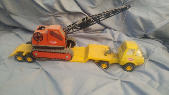 Tonka Semi/Lowboy with Crane