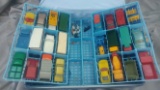Assortment of Matchbox Cars and Carrier