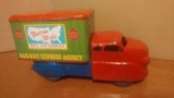 Marx Railway Express Truck Good Cond. Has dent on Roof 12