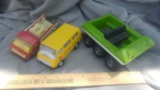 (2) Mini Tonka Vehicles and 6 Wheeler
