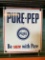 Enamel Pure-Pep Oil Sign 10