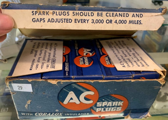 Vintage AC Spark Plugs in Original Box