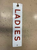 Enamel Ladies Restroom Sign 4.5