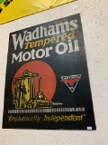 Wadhams Tempered Motor Oil Sign 21