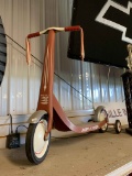 Reproduction Radio Flyer Scooter with Training Wheels
