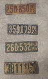 Group of Vintage License Plates