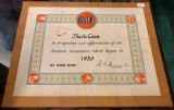 Gulf Recognition Plaque
