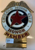 Chicago Motor Club Honor Member Placard