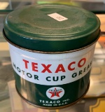 Texaco Motor Cup Grease Tin with Grease