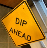 Dip Ahead Road Sign 30