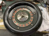 Vintage Toy Roulette Wheel With Marble