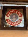 Napoleon Cigar Advertising Mirror