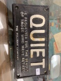 Cast Iron Pullman Company Quiet Sign 4