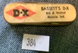 Bassett's D-X Promotional Pocket Knife
