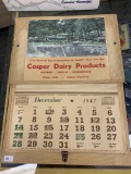 Casper Dairy Products 1947 Calendar