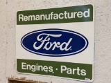 Ford Remanufactured Engines and Parts Sign