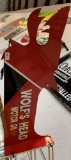 Wolf's Head Motor Oil Sign