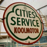 Cities Service Koolmotor Enamel Sign 12