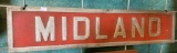 Metal Midland Sign