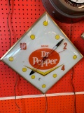 Drink Dr. Pepper Bubble Glass Clock