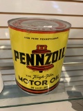 Pennzoil 1 Gallon Motor Oil Can Full